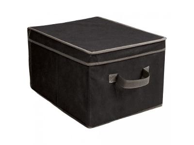 Kontejner na textil BOX M, 30x40x24 cm,černá barva