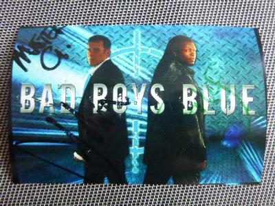 BAREVNÉ FOTO 10x 15 cm  dvojice Bad Boys Blue s podpisy REPRINT