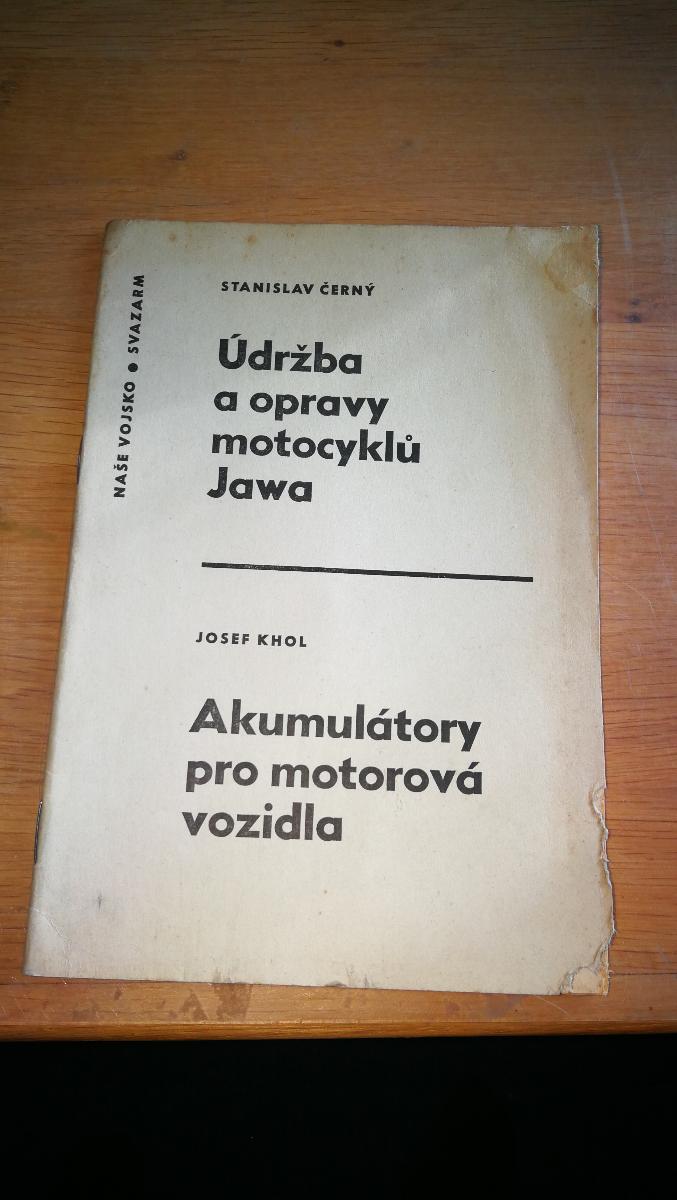 Údržba a opravy motocyklů Jawa, naše vojsko 1963 - Motoristická literatura