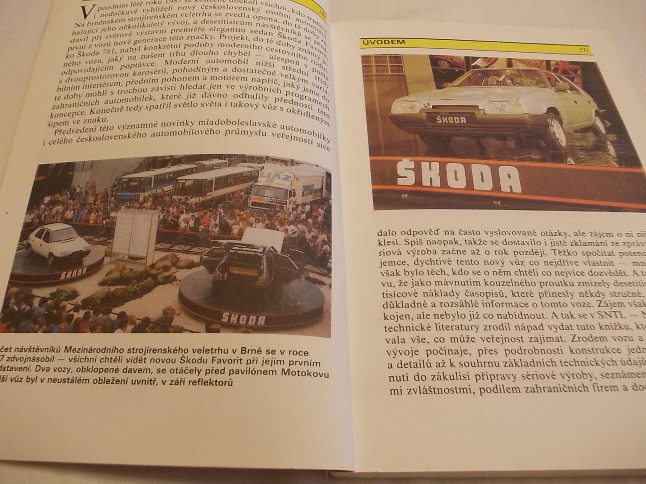 Škoda Favorit vyjíždí – kniha o automobilu - Motoristická literatura