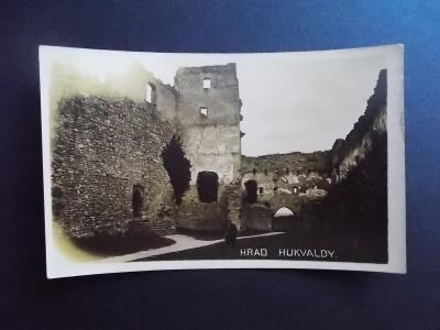 Beskydy Frýdek Místek Hukvaldy nádvoří hradu Protektorát Hitler známka