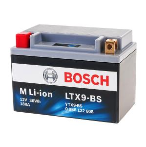 Motobaterie BOSCH Li-iontové provedení 0986122608 LTX9-BS, YTX9-BS