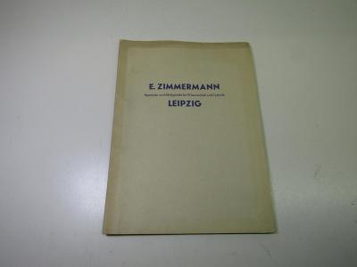 Stará kniha výrobní prospekt / rotoped E. Zimmermann Leipzig 1965