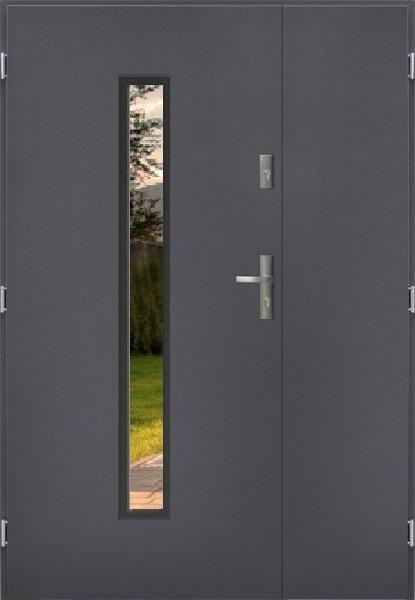 Venkovní dvoukřídlé vchodové dveře ARIZONA PLUS UNO - Stavebniny