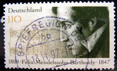 DEUTSCHLAND: MiNr.1953 Felix Mendelssohn-Bartholdy 110pf 1997