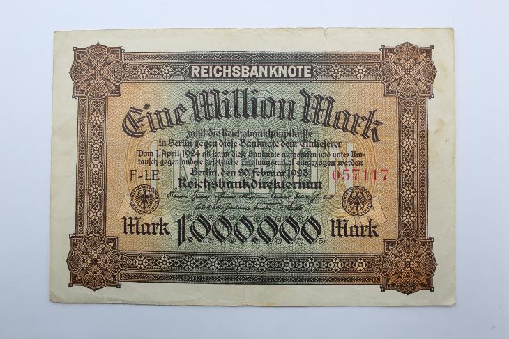 1 000000  MAREK 1923 NĚMECKO - Z OBĚHU  stav 2-3