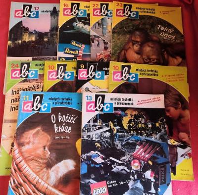 Sada časopisů ABC s vystřihovánkou 1988/1990/10 ks...(10127)