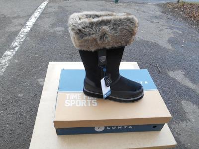 Nové dámské zimní teplé kožené boty zn.: LUHTA  v. 37