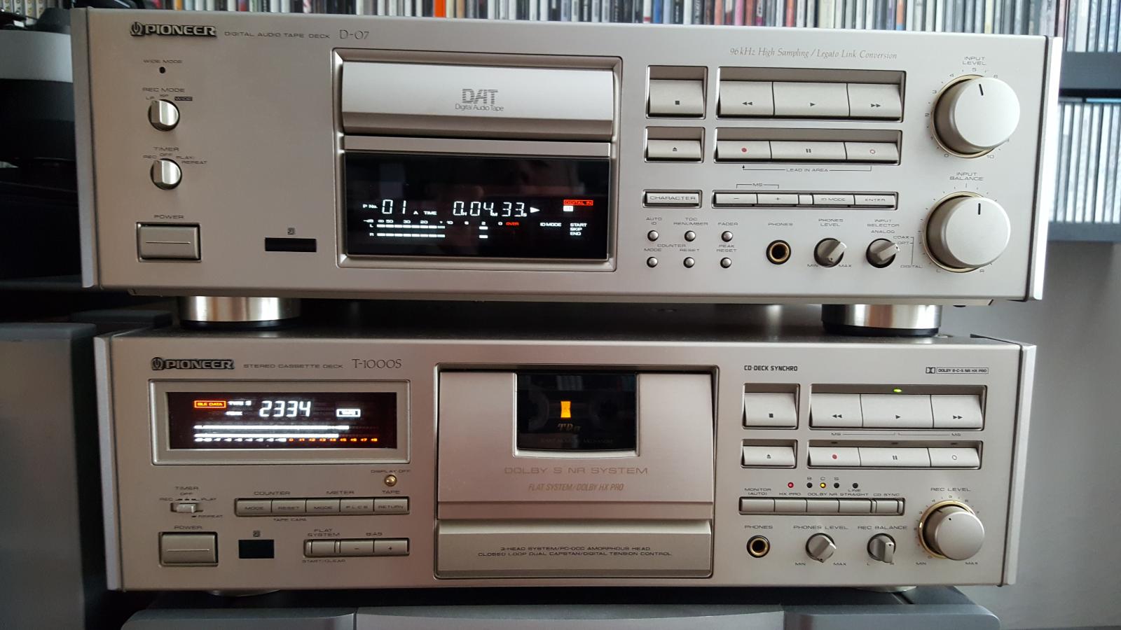 PIONEER cassette deck T-1000S a DAT D-07 | Aukro