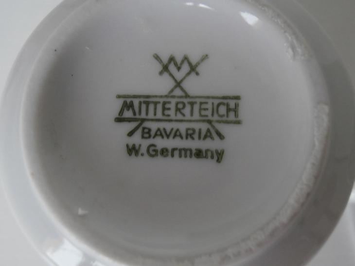 Hrnek, hrníček, hrneček, šálek, Mitterteich Bavaria W. Germany.