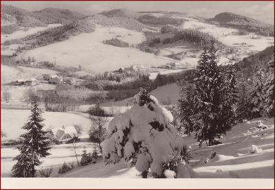 Horní Bečva * zimní pohled na obec * Vsetín (Beskydy) * V108