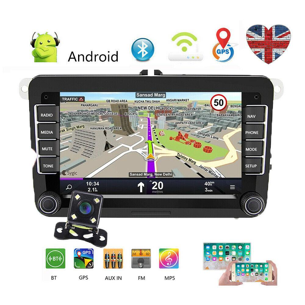 Android 2din autoradio - KAMERA, GPS navigace VOLKSWAGEN SKODA SEAT - TV, audio, video