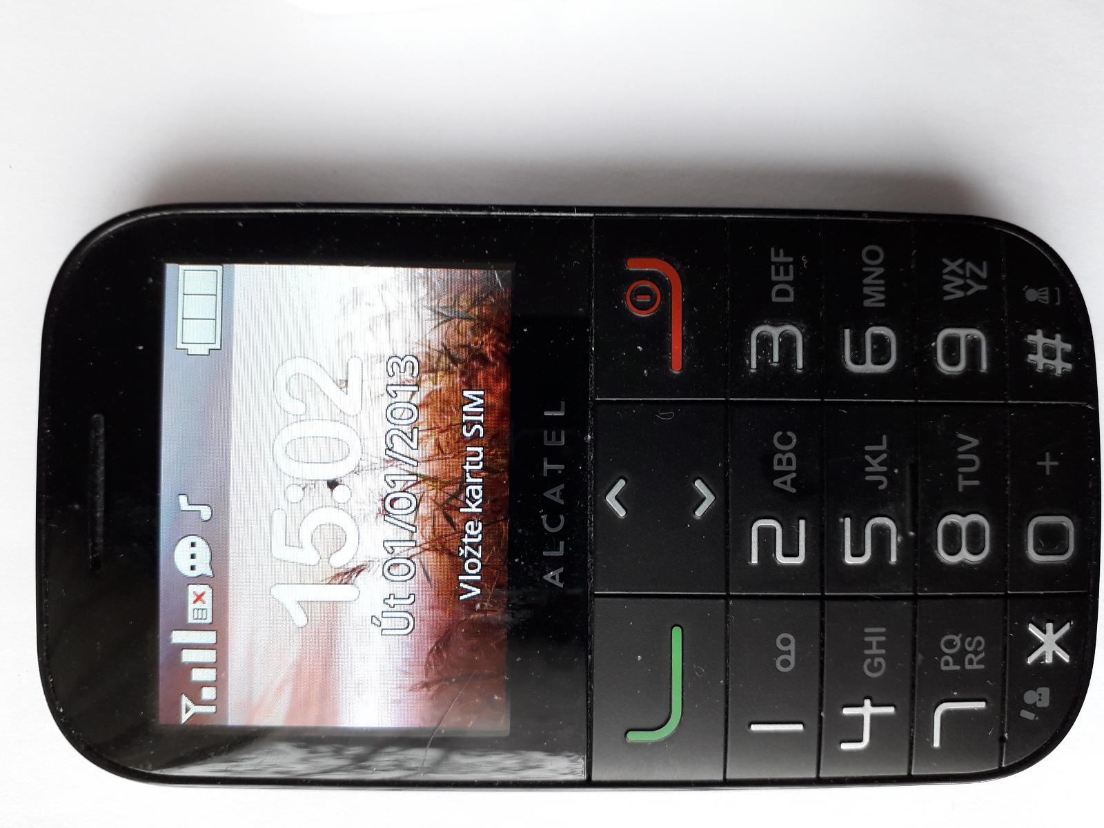mobilní telefon pro seniory ALCATEL 2000X černý - Mobily a chytrá elektronika