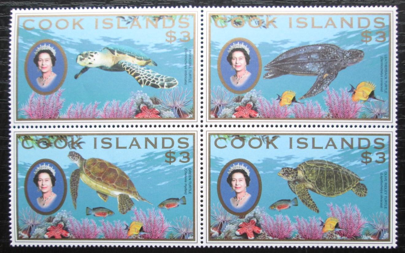 Cookove ostrovy 2007 Korytnačky TOP SET Mi# 1595-98 Kat 24€ 1671 - Tematické známky