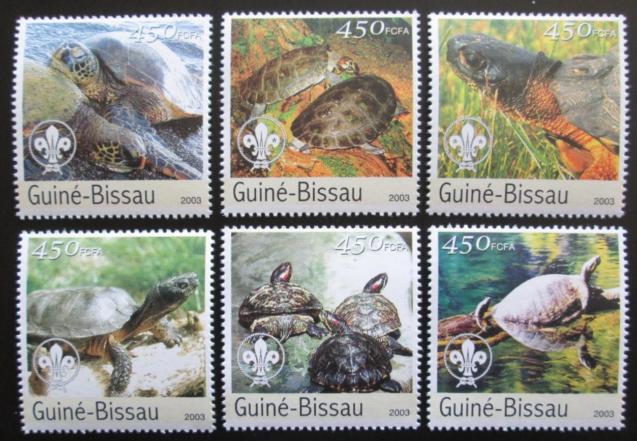 Guinea-Bissau 2003 Korytnačky Mi# 2578-83 Kat 11€ 1710 - Tematické známky