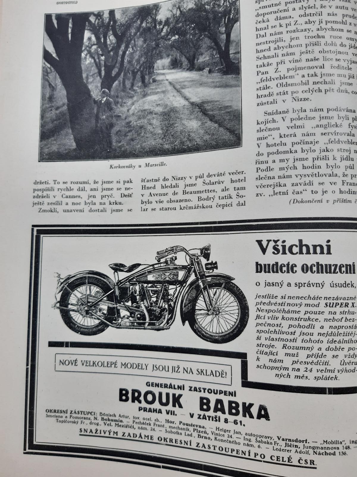 Motor MOTOCYKL 1927 číslo 16 MOTORKA SANITKA ! to jsem fakt nevěděl ! - Motoristická literatura