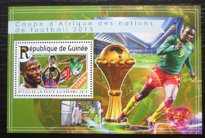 Guinea 2015 Africký pohár, fotbal Mi# Block 2527 Kat 14€ 1510