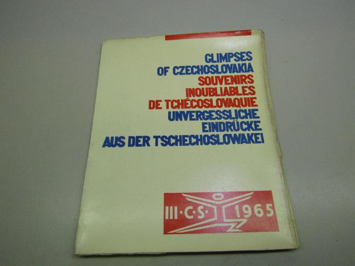 Stará kartová knížečka  Glimpses Of Czechoslovakia 1965 Spartakiáda  - Sběratelství