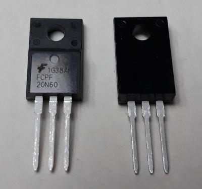 15x FCPF20N60 tranzistor