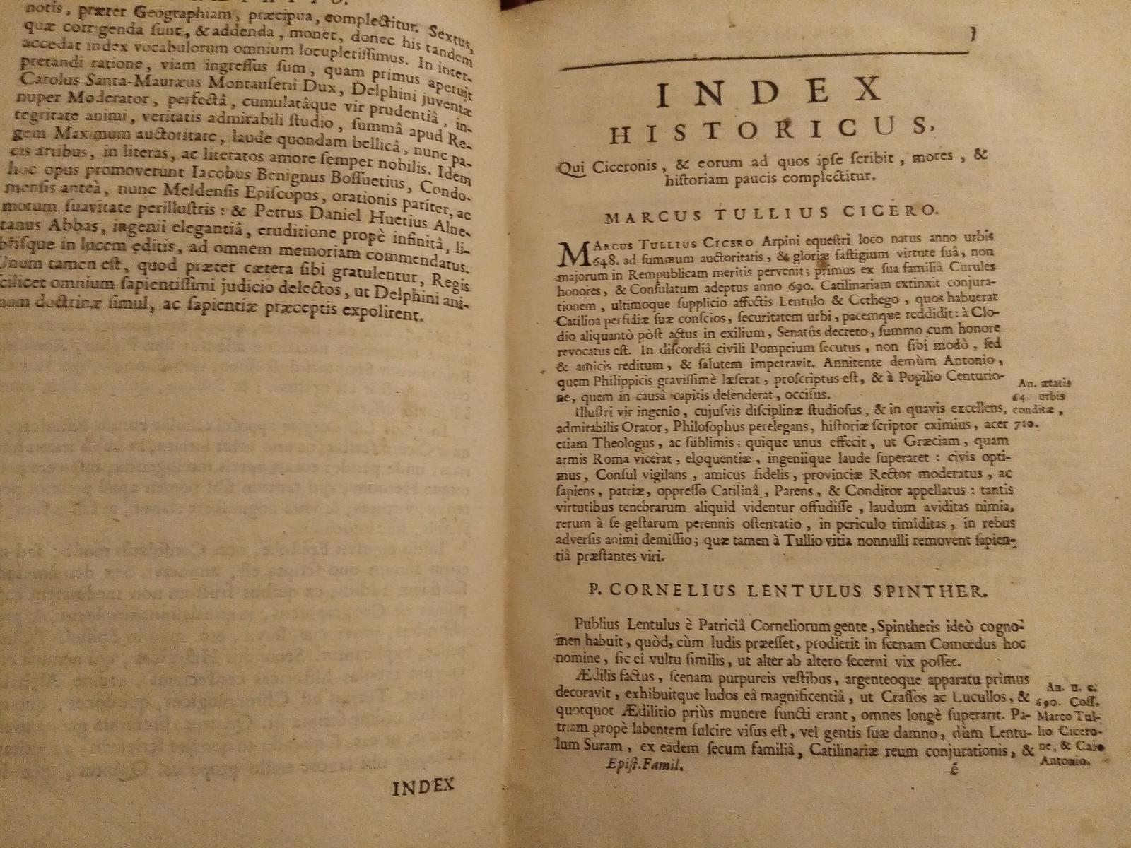 M. Tullius Cicero - Výklady dopisů 1685 - Odborné knihy