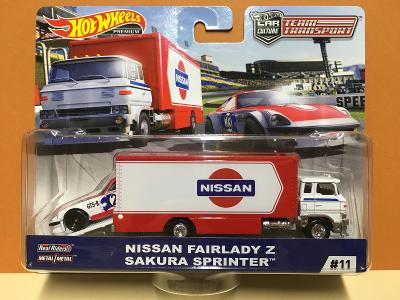 Nissan Fairlady Z + Sakura Sprinter - Hot Wheels - Team Transport #11