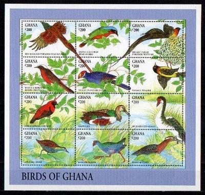 Ghana-Ptáci 1994** Mi.Klb 2020-2031 / 14 €