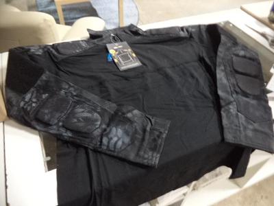 UBACS taktické triko - černé maskáč MANDRA NIGHT