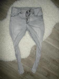 HM chlapecké slim skinny FIT jeansy džíny pohodlné pružné 146/152
