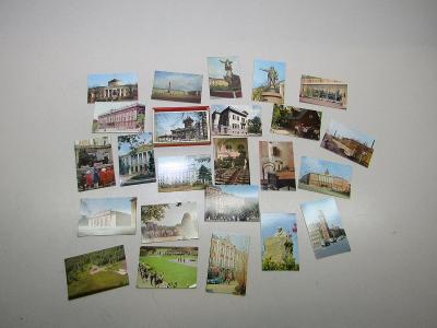 Staré ruské foto kartičky v plastové krabičce 