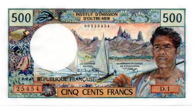 Nová Kaledonie (NOUMEA) 500 francs ND69 UNC - Pick 60a 