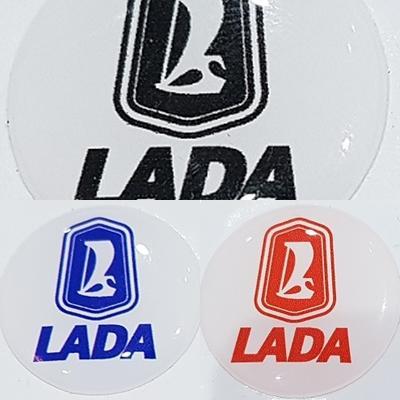 Samolepky loga 3D design - LADA , 25mm