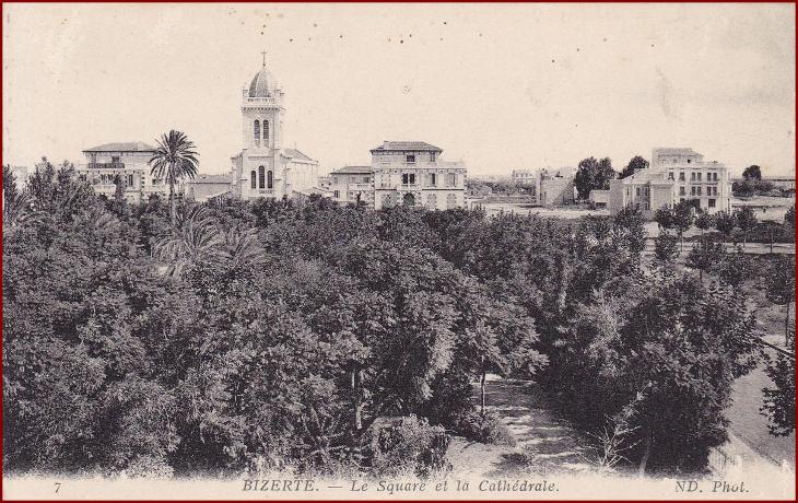 Bizerte * kostel, park, část města * Tunisko (Afrika) * Z2091 - Pohlednice