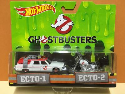 Ghostbusters Ecto-1 a Ecto-2 - Hot Wheels - Krotitelé duchů
