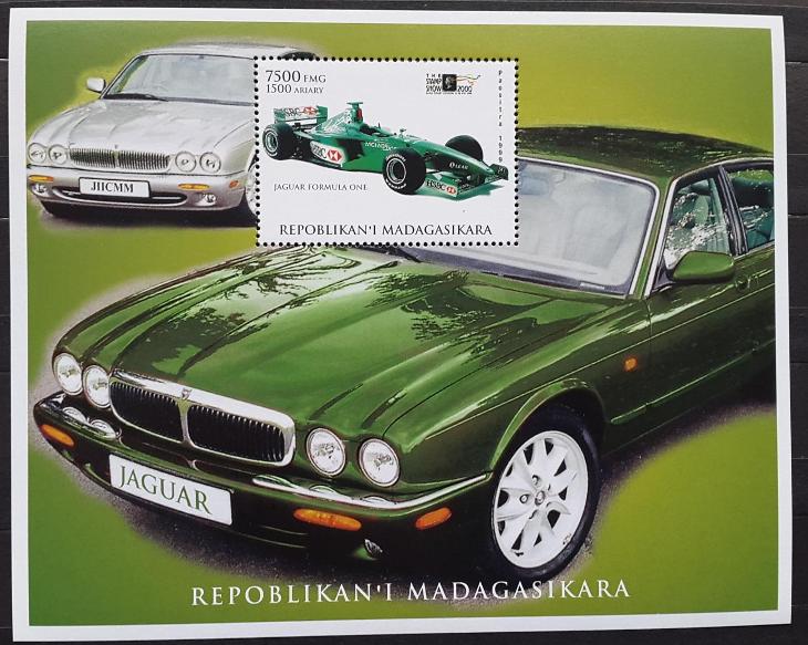 Madagaskar 1999, Jaguar Formule 1 - Známky