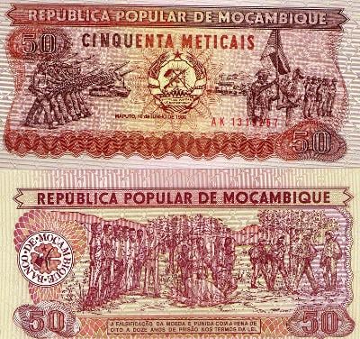 50 METICAIS  MOZAMBIK 1983 UNC p129