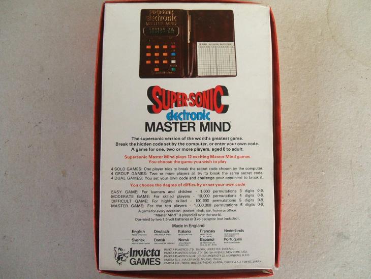 Super-Sonic Electronic MasterMind - rarita 1977 !!! - Počítače a hry