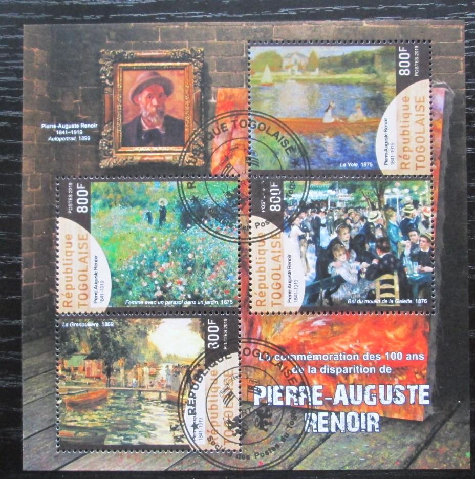 Togo 2019 Umenie, Pierre-Auguste Renoir Mi# N/N 0102 - Známky