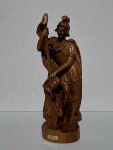 Dřevěná vyřezávaná socha Florián