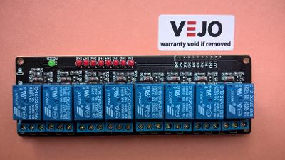 5V 8-kanálový relé modul pro Arduino s LED