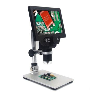 Mikroskop  G1200 7'' LCD 12MP 1080p | kovový stojan | baterie - Foto