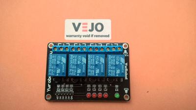 5V 4-kanálový relé modul pro Arduino s LED