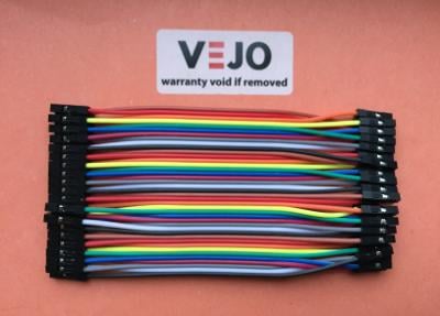 Propojovací kabely 40ks Dupont F-F 10cm